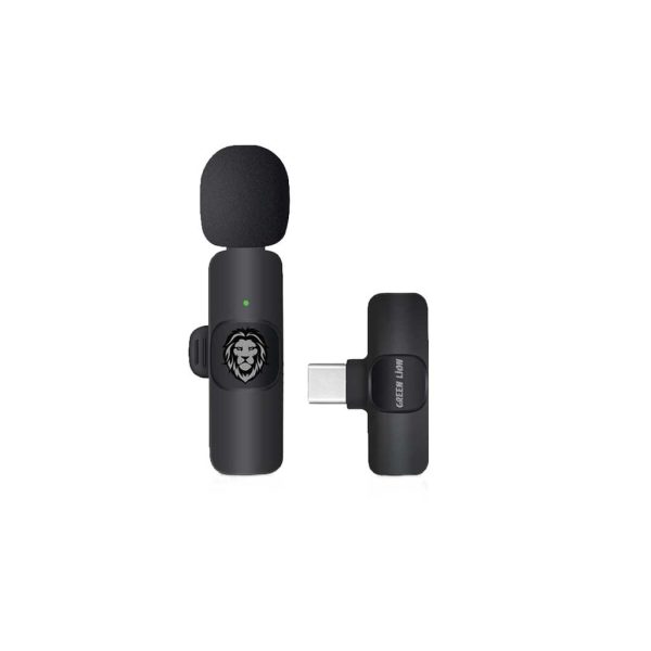 Green Lion Solo Wireless Microphone 3 Plugs 60mAh – Black