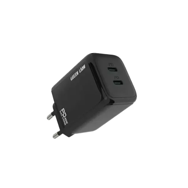 Green Lion 40W Dual PD Wall Charger – Black