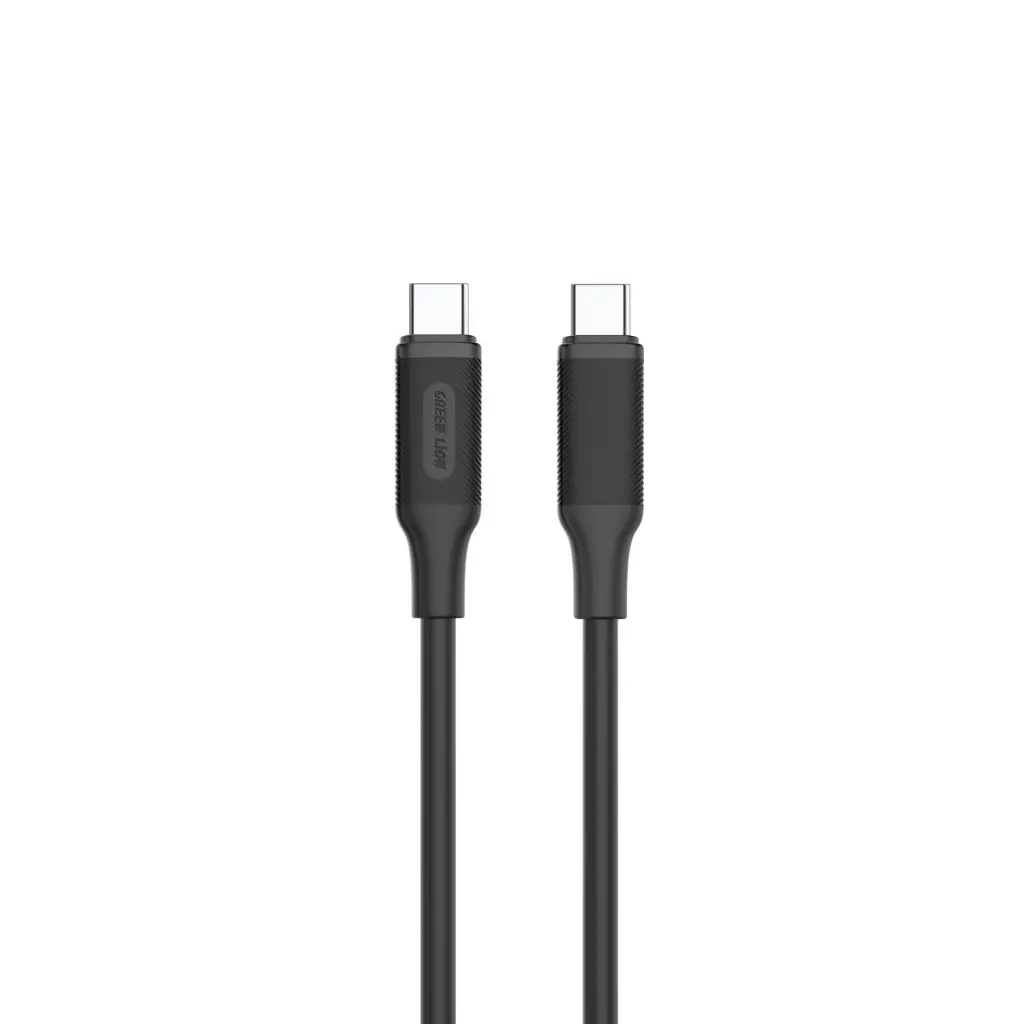 Green Lion USB-C to USB-C PVC Cable 2M – Black