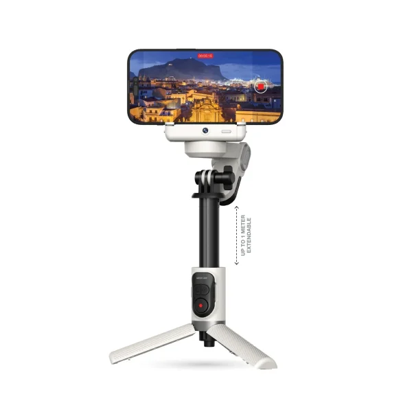 Green Lion Palermo Gimbal Tripod Stand with Remote Control – White