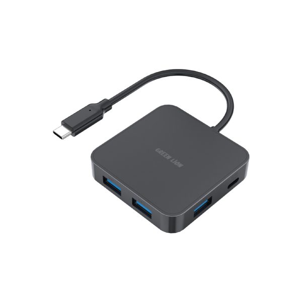 Green Lion GHB-7 7 in 1 USB-C HUB – Black