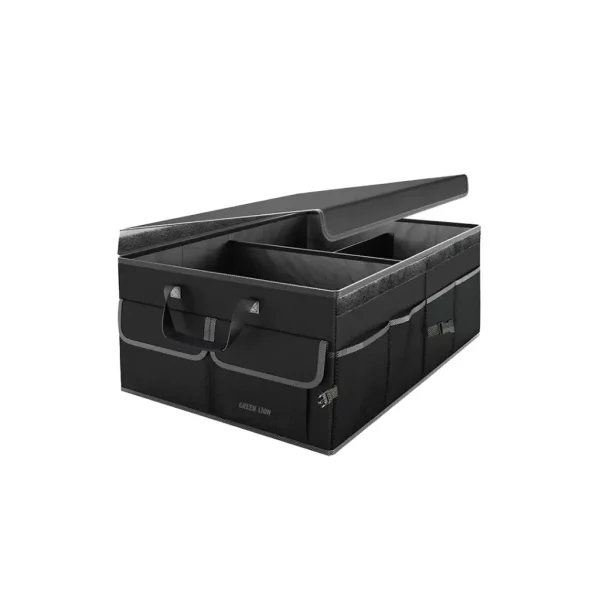 Green Lion Car Trunk Organizer 57L – Black