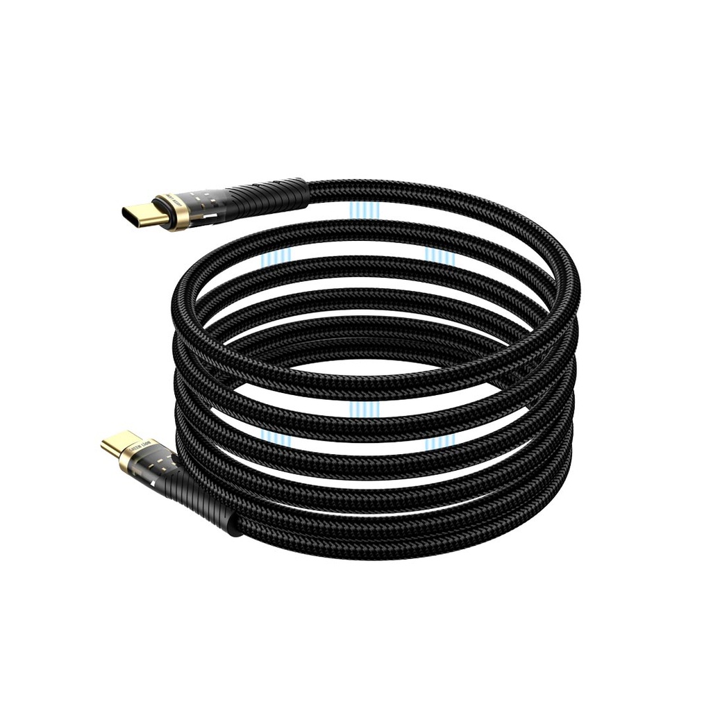 Green Lion Magnetic Cable USB-C to USB-C – Black