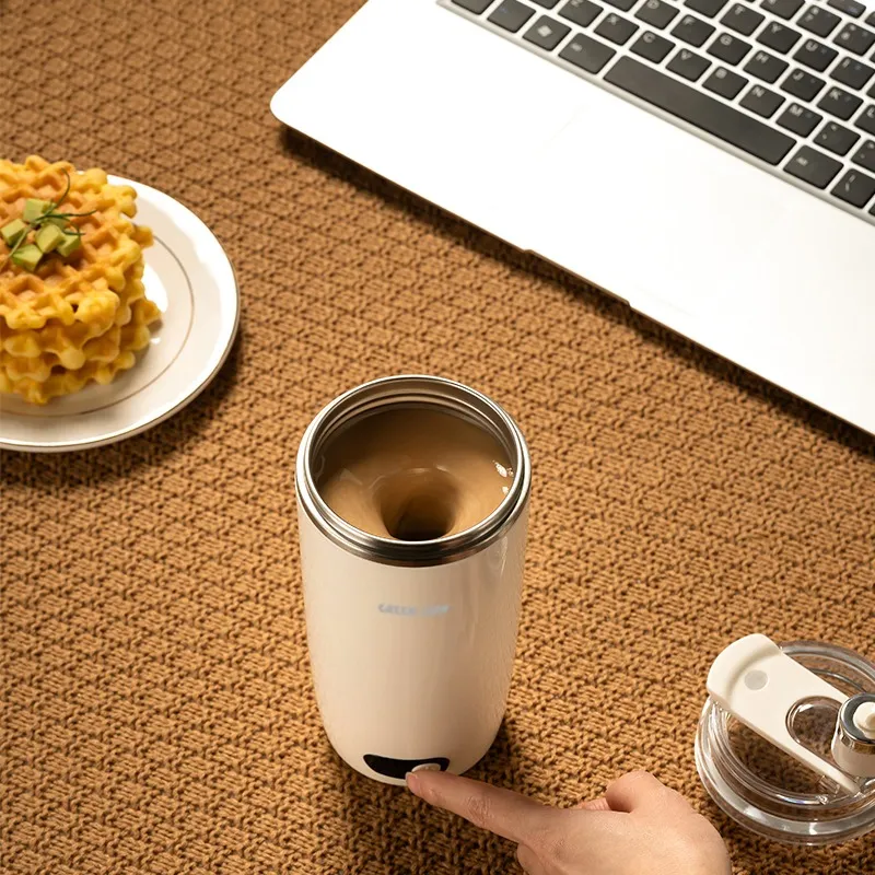 Green Lion Auto-Stirring Mug 350mL – Cream