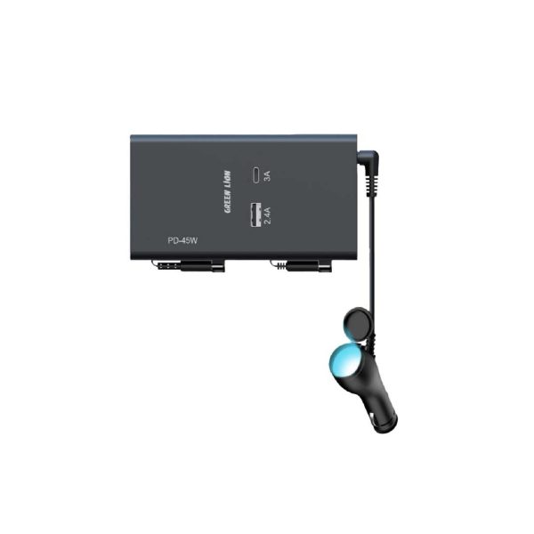 Green Lion Backseat Car Charger – Black