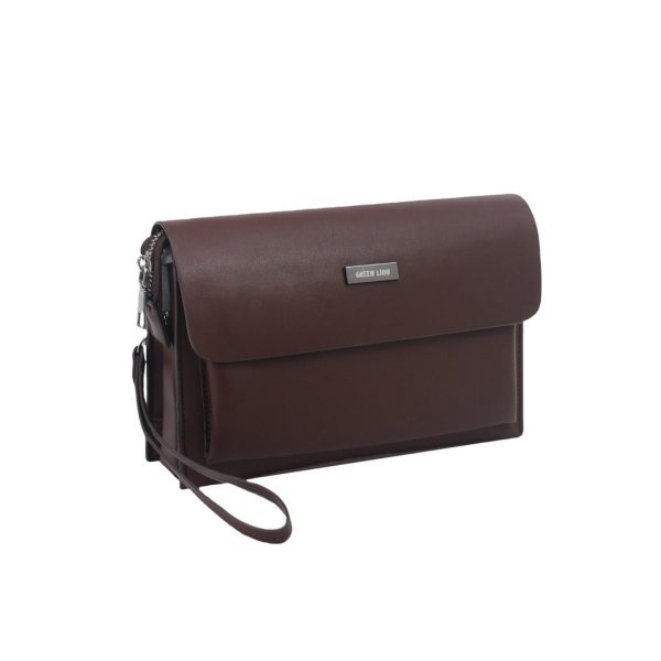 Green Lion Mara Clutch Bag – Brown