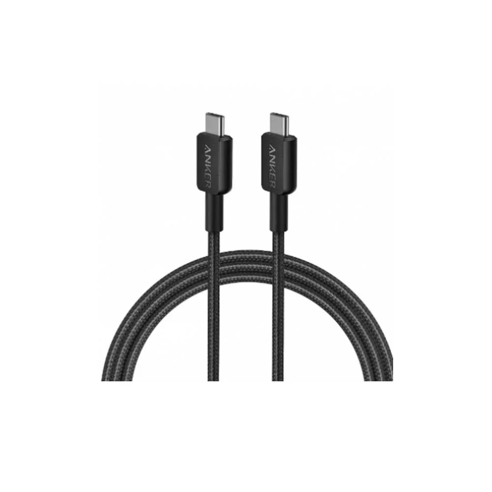 كيبل انكر تايب سي الى تايب سي 1.8 متر قماش أسود