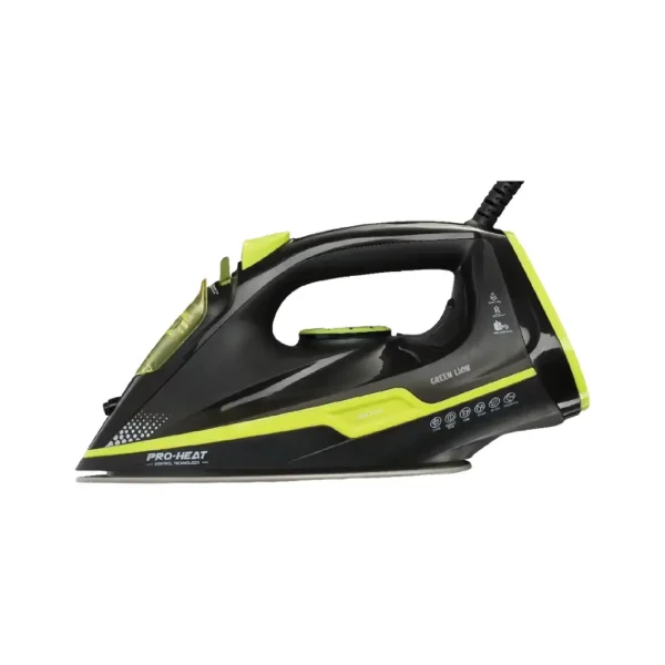 Green Lion Essential Care Steam Iron 2200W – Black and Green